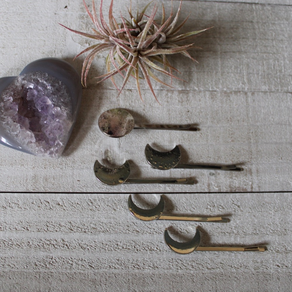 Moon Phase Hair Pin Set - Picture 3 of 6